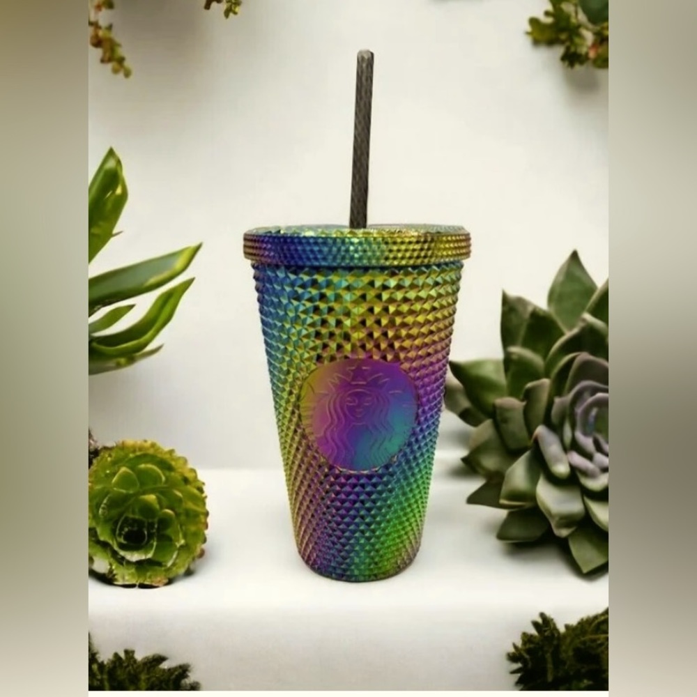Starbucks Halloween 2023 Oil Slick Rainbow Iridescent Venti Tumbler 16oz